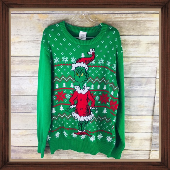 mens grinch christmas jumper